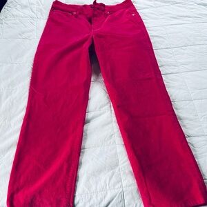 J Crew hot pink corduroy pants